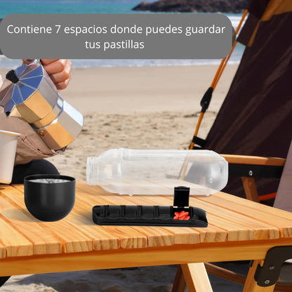 Botella + Pastillero Todo en uno